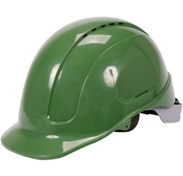 KASK OCHRONNY ZIELONY WYS. KOMF. ABS