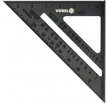 KĄTOWNIK ALUMINIOWY ZE STOPKĄ 250 MM