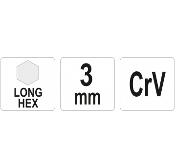 KLUCZ IMBUSOWY DŁUGI 3,0 MM