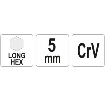 KLUCZ IMBUSOWY DŁUGI 5,0 MM