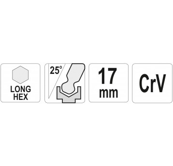 KLUCZ IMBUSOWY Z KULKĄ DŁUGI 17,0 MM