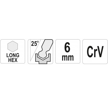 KLUCZ IMBUSOWY Z KULKĄ DŁUGI 6,0 MM