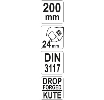 KLUCZ NASTAWNY 200MM