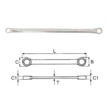 Klucz oczkowy dwustronny bardzo długi 10 x 11mm