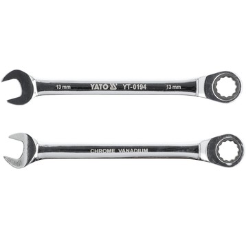 KLUCZ PŁASKO-OCZKOWY Z GRZECHOTKĄ 13MM
