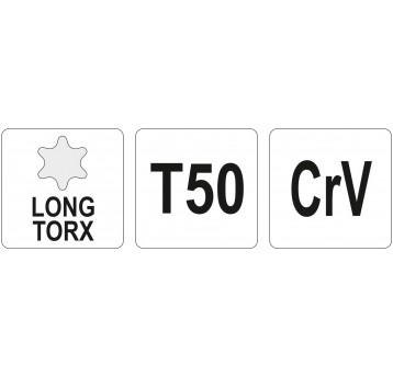 KLUCZ TORX DŁUGI T50
