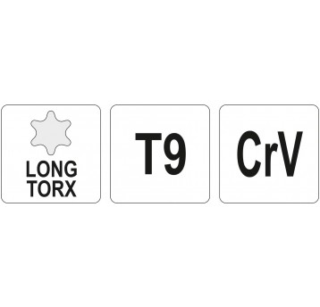 KLUCZ TORX DŁUGI T9