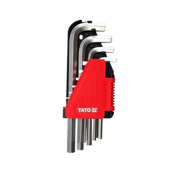 KLUCZE HEX 10CZ. 2-12MM Cr-V
