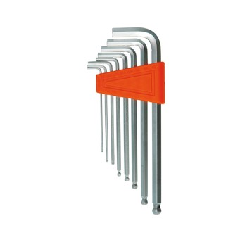 KLUCZE HEX 8CZ.1,5-8MM KULISTE Cr-V