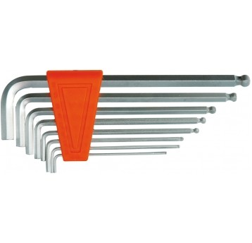 KLUCZE HEX 8CZ.1,5-8MM KULISTE Cr-V