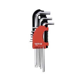 KLUCZE HEX 9CZ. 2-10MM Cr-V