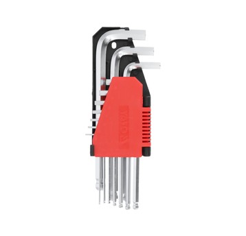 KLUCZE HEX KULKA 10CZ. 2-12MM CrV