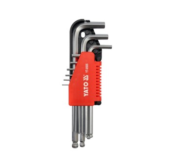 KLUCZE HEX KULKA 9CZ. 1,5-10MM CrV