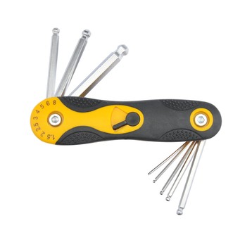 KLUCZE HEX Z KOŃC.KULIST.8CZ.1,5-8MM CV
