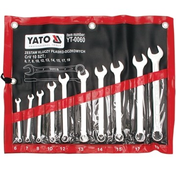 KLUCZE PŁASK-OCZK. 10SZT. 6-19MM ETUI