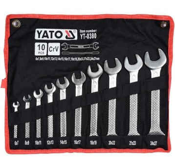 KLUCZE PŁASKIE 6-27 10SZT