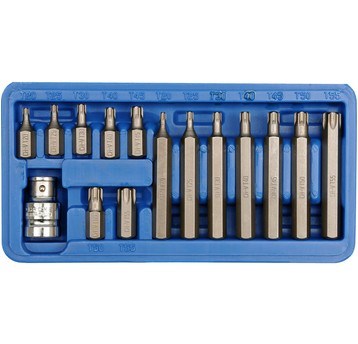 KLUCZE SPECJALNE TORX T20-T55 15CZ.