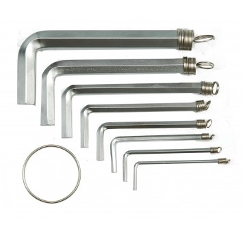 KLUCZE SZEŚCIOKĄT./HEX/ 8CZ.2-10MM Cr-V