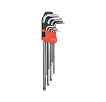 KLUCZE TORX 9CZ. T10 - T50 DŁUGIE Cr-V