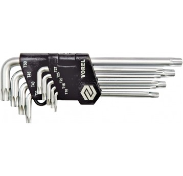 KLUCZE TORX SECURITY 9CZ. T10-T50 Cr-V
