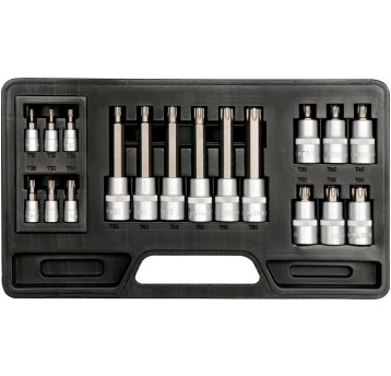 KLUCZE TRZPIENIOWE 18CZ. TORX T10-T60mm