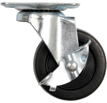 KÓŁKO SKRĘTNE CZAR GUMA Z HAMULCEM 65MM