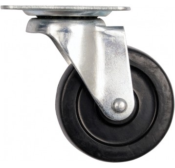 KÓŁKO SKRĘTNE Z CZARNĄ GUMĄ 65MM