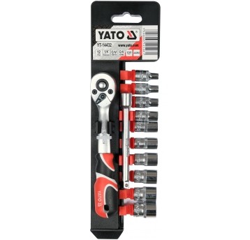 KOMPLET NASADEK Z AKCESORIAMI 1/4", 12CZ