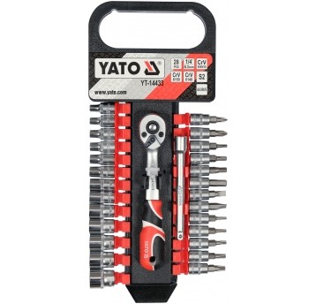 KOMPLET NASADEK Z AKCESORIAMI 1/4", 28CZ