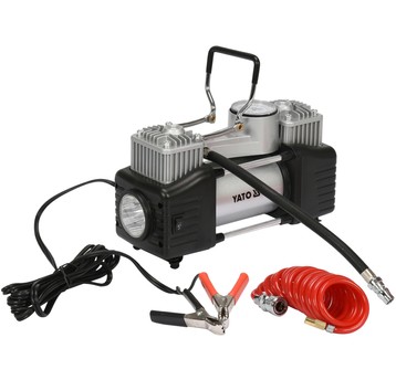 KOMPRESOR SAMOCHODOWY Z LAMPĄ LED 250W
