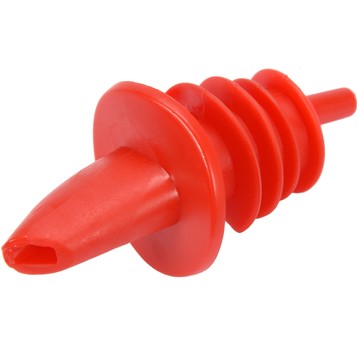 KOREK Z RURKĄ PLASTIKOWY CZERWONY