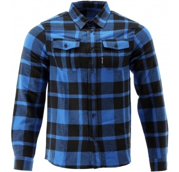 KOSZULA FLANELOWA NIEBIESKA R. S