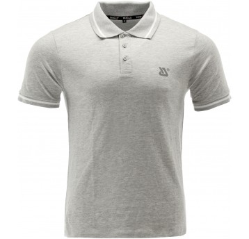 KOSZULKA POLO SOFT SZARY MELANŻ R. S