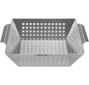 KOSZYK DO GRILLOWANIA, S/S, 26X22X7CM