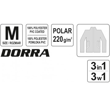 KURTKA DORRA 3W1 ROZMIAR M YATO