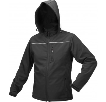 KURTKA SOFTSHELL Z KAP. OBSIDIAN R. L