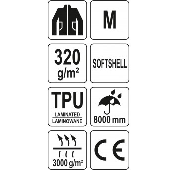 KURTKA SOFTSHELL Z KAP. OBSIDIAN R. M