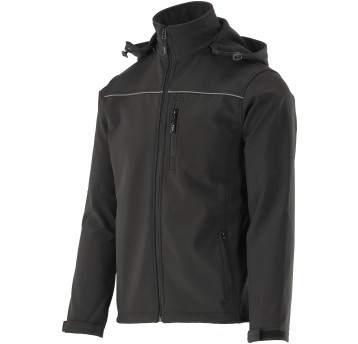 KURTKA SOFTSHELL Z KAP. OBSIDIAN R. S