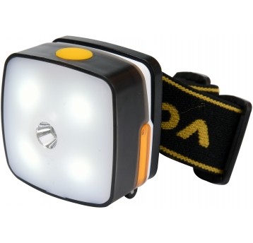 LAMPA CZOŁOWA 3W LED I 4 SMD LED, AKU.