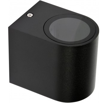 LAMPA ŚCIENNA ZEWN. CZARNA ALUM. 1XGU10