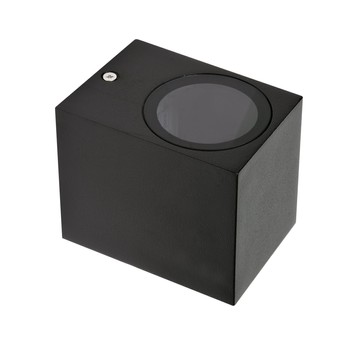 LAMPA ŚCIENNA ZEWN. CZARNA ALUM. 1XGU10