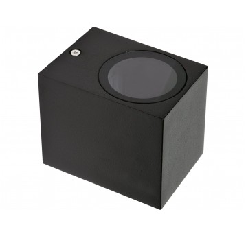 LAMPA ŚCIENNA ZEWN. CZARNA ALUM. 1XGU10