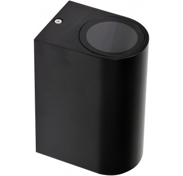 LAMPA ŚCIENNA ZEWN. CZARNA ALUM. 2XGU10