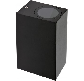 LAMPA ŚCIENNA ZEWN. CZARNA ALUM. 2XGU10