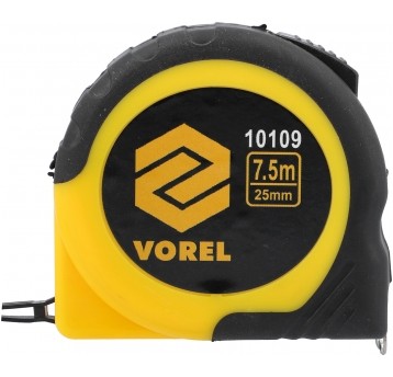 MIARA ZWIJANA ŻÓŁTO-CZARNA 7,5M x 25MM