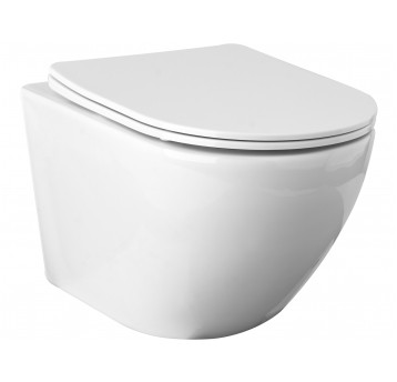 MISKA WC TOP RIMLESS Z DESKĄ SLIM DUROPL