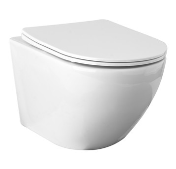 MISKA WC TOP RIMLESS Z DESKĄ SLIM DUROPL