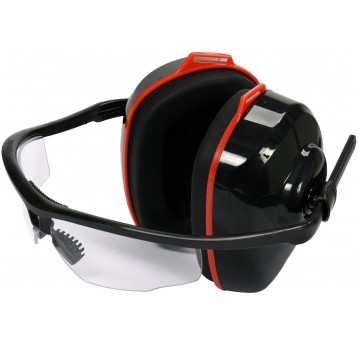 NAUSZNIKI ZINTEGR. Z OKULARAMI BEZBARWNE