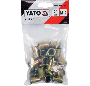 NITONAKRĘTKI STALOWE M12, 20SZT