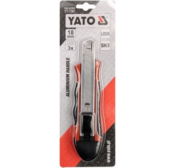 NÓŻ METALOWY Z ŁAMANYM OSTRZEM 18MM